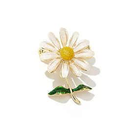 Small daisy flower brooch female trendy suit corsage accessories cute small flower brooch