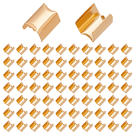 200 шт железные концы тесемки, прямоугольные