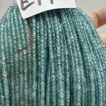 Perles naturelles apatite brins, cube, Grade a