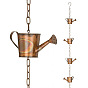 Metal Leaf Rain Chain Hanging Decorations, for Garden Decorations