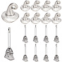 160Pcs 2 Styles Witch Theme Tibetan Style Alloy Pendants, Mixed Shapes