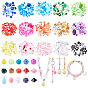 300G 15 Style Acrylic Beads, Mixed Shapes