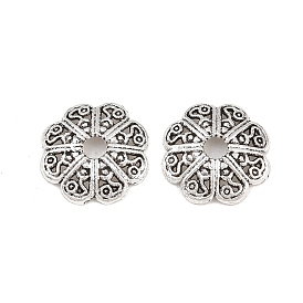 Тибетском стиле сплав шарик крышки, цветок