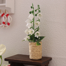 Platic Miniature Ornaments, Micro Landscape Home Dollhouse Accessories, Pretending Prop Decorations, Plant