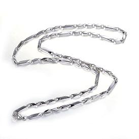 201 acier inoxydable colliers de chaîne de lien, avec fermoir pince de homard