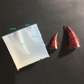 Diy Devil Horn силиконовые формы формы для литья смолы, для diy уф смолы, изготовление изделий из эпоксидной смолы