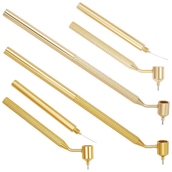 2шт. 2 варианты алюминиевых ручек для письма жидкостью