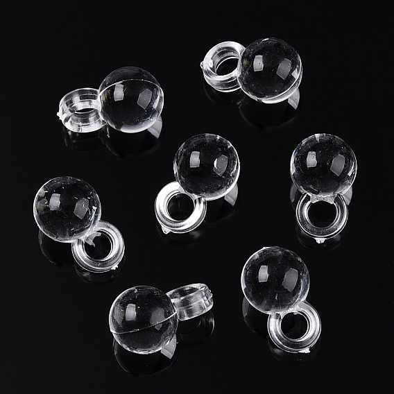 Прозрачные акриловые брелоки, круглые подвески