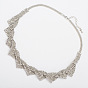 Chic Beaded Casual Sweater Chain with High Neck for Women - N110
