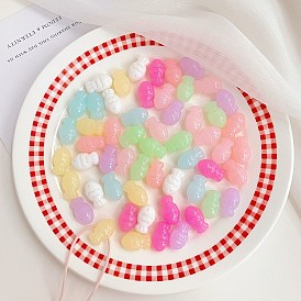 Opaque Acrylic Beads, Imitation Jelly, Fish