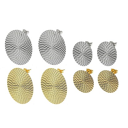 304 Выводы серьги из нержавеющей стали шпилька, с петлей, плоско-круглые