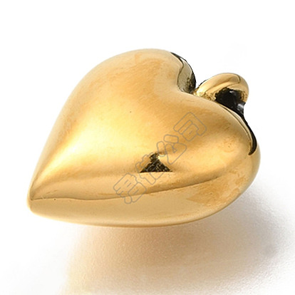 Pendentifs en acier inoxydable, charme coeur