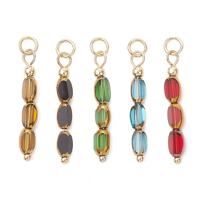 Подвески гальванизируйте стекла, палочные амулеты, окантовка, с 304 нержавеющей стали