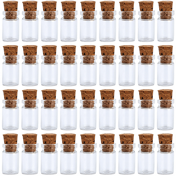 100 шт. мини-бутылки для желаний из стекла, с пробками