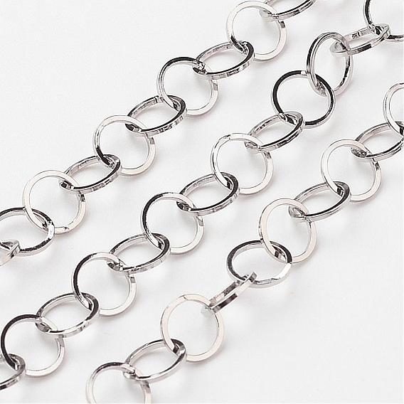 304 Stainless Steel Rolo Chains, Soldered