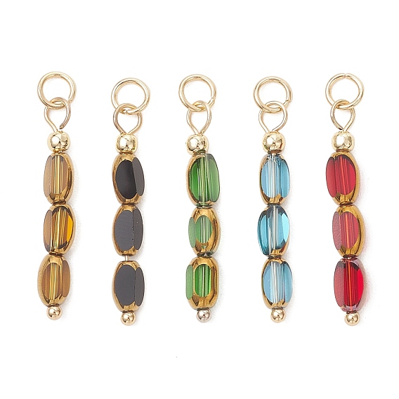 Подвески гальванизируйте стекла, палочные амулеты, окантовка, с 304 нержавеющей стали