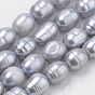 Natural Cultured Freshwater Pearl Beads Strands, Rice