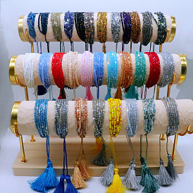 Boho Chic Miyuki Beaded Tassel Bracelet - Handmade European Style Fashion Jewelry