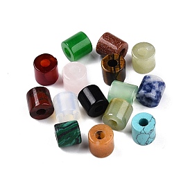 Смешанных каменных бус, смешанные окрашенные и неокрашенные, колонка