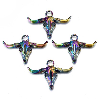 Plated Alloy Pendants, Cadmium Free & Lead Free, Cattle