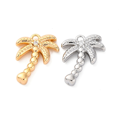 Подвески латунные горный хрусталь, без кадмия, без никеля и без свинца, очарование кокосового дерева