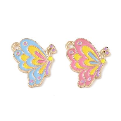 Подвески из эмали и сплава, золотой свет, очарование бабочки