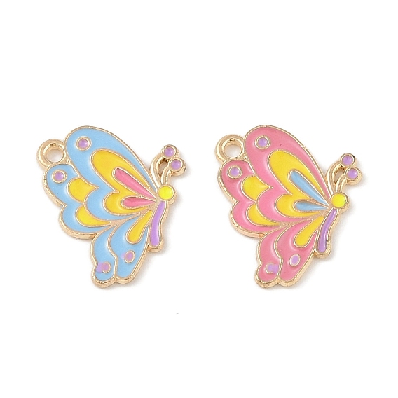 Подвески из эмали и сплава, золотой свет, очарование бабочки