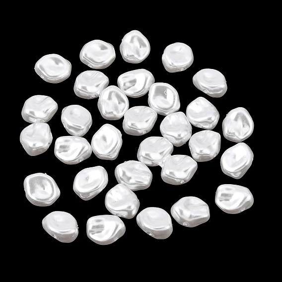 ABS Plastic Imitation Pearl Beads, Nuggets