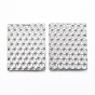 304 Stainless Steel Pendants, Textured, Rectangle with Honeycomb