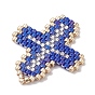 MIYUKI Delica Seed Beads, Loom Pattern, Cross Pendants