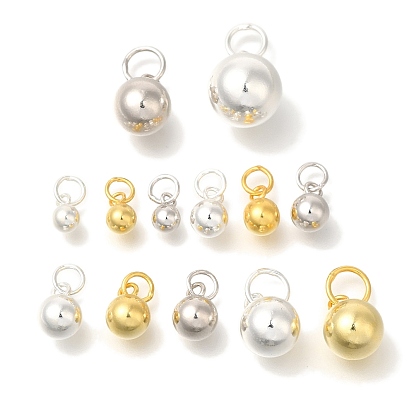 925 круглые подвески из стерлингового серебра, с прыжковых колец