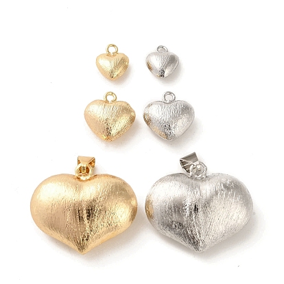 Латунные подвески, без кадмия, без никеля и без свинца, сердце