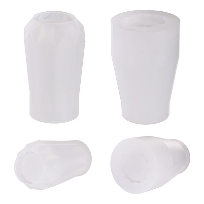 2шт. 2 стилей, формы для ваз из пищевого силикона для самостоятельного изготовления, формы для литья смолы, для уф-смолы, изготовление изделий из эпоксидной смолы