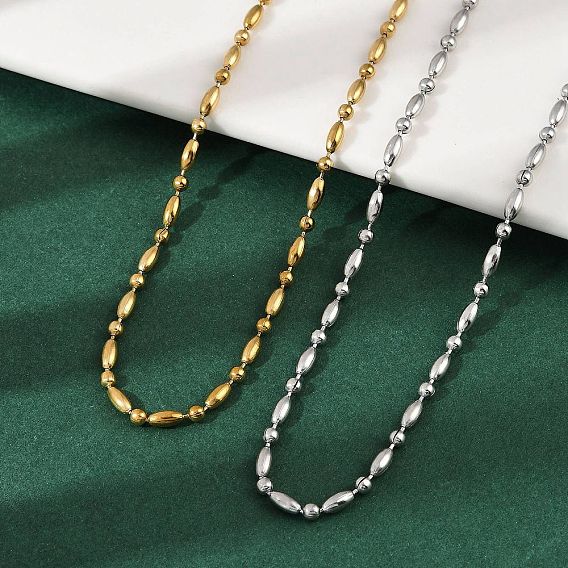 2.5мм 304 ожерелья из нержавеющей стали с круглыми овальными звеньями