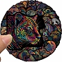 50Pcs Rainbow Striped Animal PVC Waterproof Sticker Labels, Self-adhesion, for Suitcase, Skateboard, Refrigerator, Helmet, Mobile Phone Shell