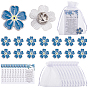 15 Piezas de broches de solapa de aleación para ropa de mochila, 15 Tarjetas de oración funerarias de papel (unidades), 15 Bolsas de regalo de organza rectangulares con cordón