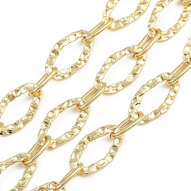 Цепи из кованой латуни с текстурированными овальными звеньями, с катушкой, несварные, без свинца и без кадмия, долговечный, без свинца, без никеля и без кадмия