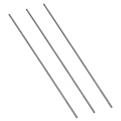 3Pcs Titanium Alloy Solid Bar, Metal Round Dowel Rod