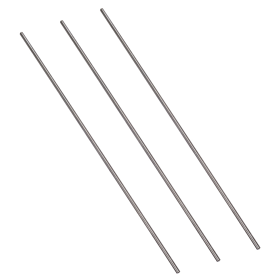 3Pcs Titanium Alloy Solid Bar, Metal Round Dowel Rod