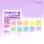 10 Colors Self Adhesive Paper Stickers, for Scrapbooking, Diary, Planner, Envelope & Notebooks