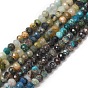 Natural Chrysocolla and Lapis Lazuli Beads Strands, Rondelle, Faceted