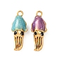 304 нержавеющей стальной эмали подвески, золотые, прелести осьминога