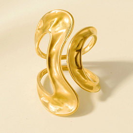 304 Кольца-манжеты неправильной геометрической формы из нержавеющей стали для женщин