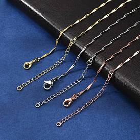 Ожерелья из латунной витой цепочки для мужчин и женщин, долговечный