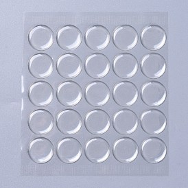 Пластиковая прозрачная кабошонная эпоксидная наклейка, круглые