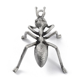 Tibetan Style Alloy Pendant, Frosted, Spider Charm