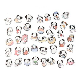 40Pcs 40 Styles Paper Cartoon Stickers Sets, Adhesive Decals for DIY Scrapbooking, Photo Album Decoration, Cat/Dog Pattern