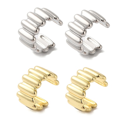 Латунные серьги-каффы для женщин, самородки