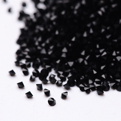 Ааа класс граненый алмаз стекла указал назад горный хрусталь кабошоны, 2 мм , около 14400 шт / мешок