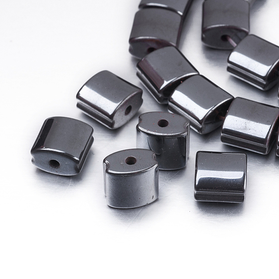 Non-magnetic Synthetic Hematite Beads Strands, Square